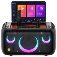Ikarao Xtreme Break X1 All in One Karaoke Portable Bluetooth Speaker With Built-In 13 Inch Tablet And Wireless Microphone
